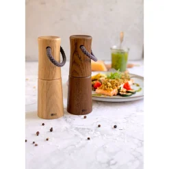 AdhocPfeffer- oder Salzmühle 17 cm Yaso Eiche dunkel