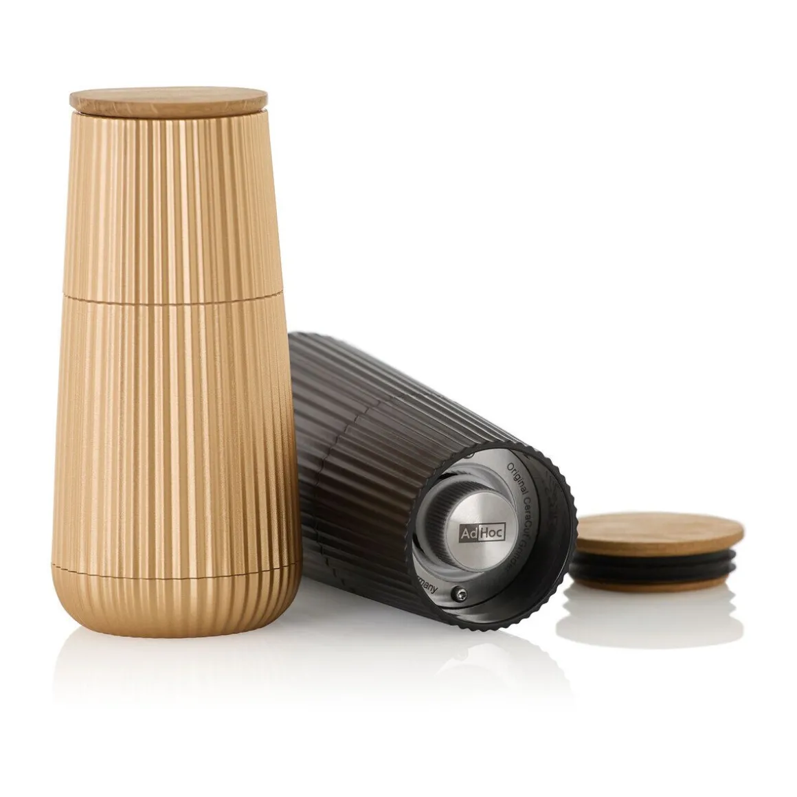 AdhocPfeffer- und Salzmühlen-Set 2-tlg. Scape black & gold