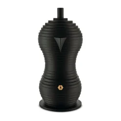 AlessiEspressokocher 3 Tassen Pulcina schwarz