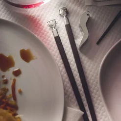 AlessiEssstäbchen Alessandro Stick 3-tlg. Ebenholz