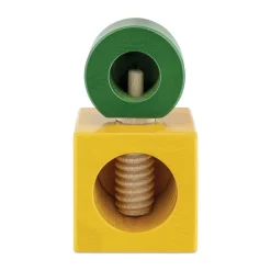 AlessiNussknacker 11 cm gelb/grün