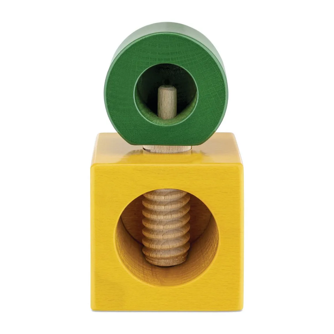 AlessiNussknacker 11 cm gelb/grün