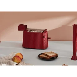 AlessiToaster 850 W Plissé rot