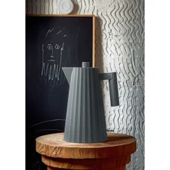 AlessiWasserkocher 1,0 l 2400 W Plissé grau