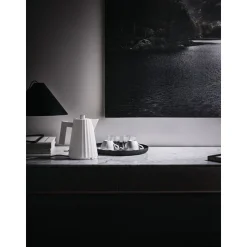 AlessiWasserkocher 1,0 l 2400 W Plissé weiss