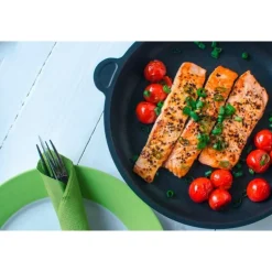 AMT GastrogussBratpfanne 32cm flach beschichtet H=4cm nicht induktionsfähig