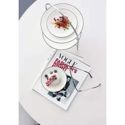 ASADessertteller D. 21 cm A Table Ligne noir