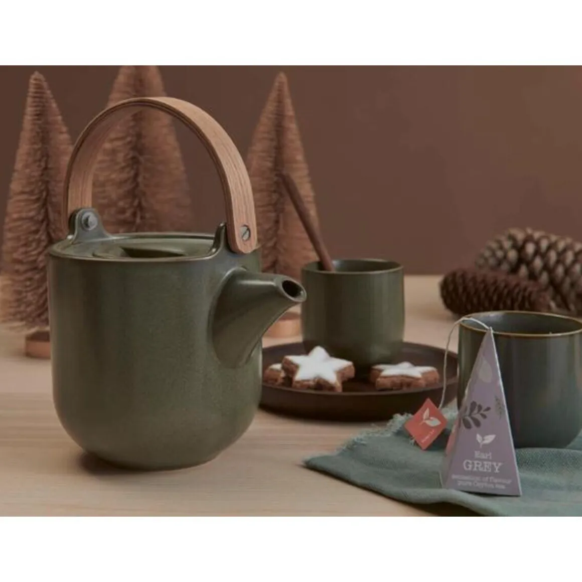 ASATeekanne m. Holzgriff 1ltr. Coppa Nori