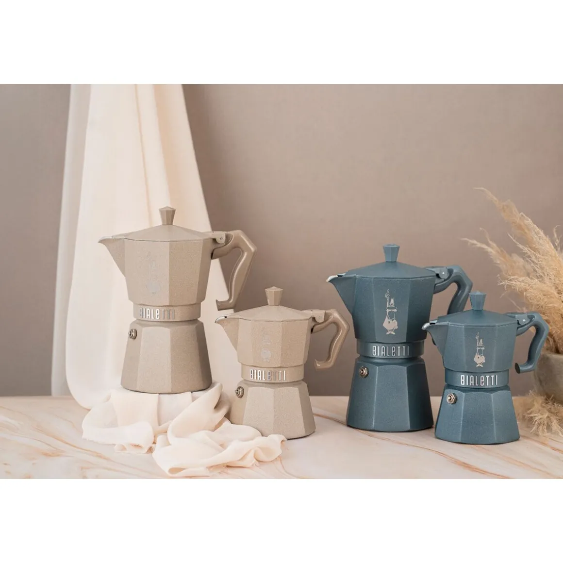 BialettiEspressokocher 6 Tassen Moka Express Exclusive Induction Grey