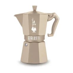 BialettiEspressokocher 6 Tassen Moka Express Exclusive Induction Cremé
