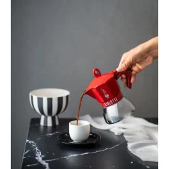BialettiEspressokocher 4 Tassen Moka Exclusive Induction Red