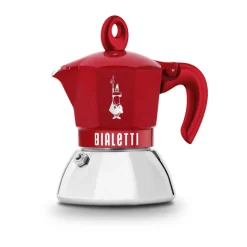 BialettiEspressokocher 2 Tassen Moka Exclusive Induction Red