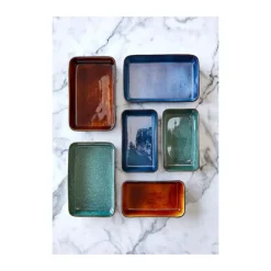 BitzAuflaufform 19x14 cm schwarz/grün