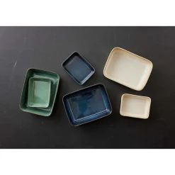 BitzAuflaufform 28x21x8 cm schwarz/blau