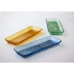 BitzServierplatte 38x14 cm Kusintha blau