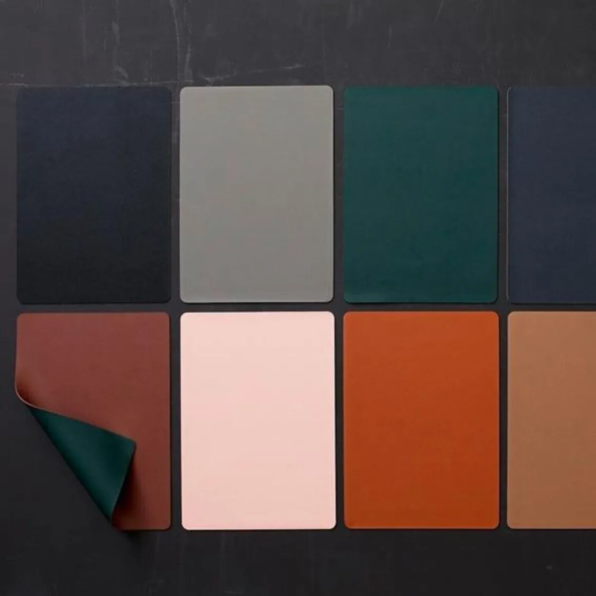 BitzTischset 4er Pack schwarz/grau 46x33cm