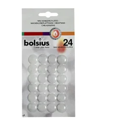 BolsiusWachsklebeplättchen 24er-Set klar