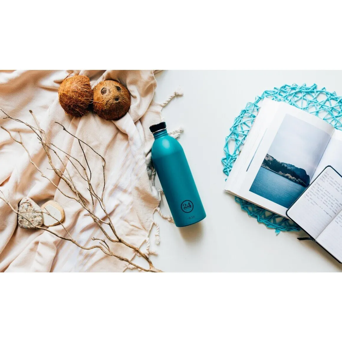 24bottlesTrinkflasche 0,5 l Urban Bottle Stone Atlantic Bay