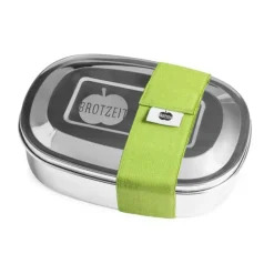 BrotzeitLunchbox Magic grün Edelstahl 16,5x12,5x4,5cm
