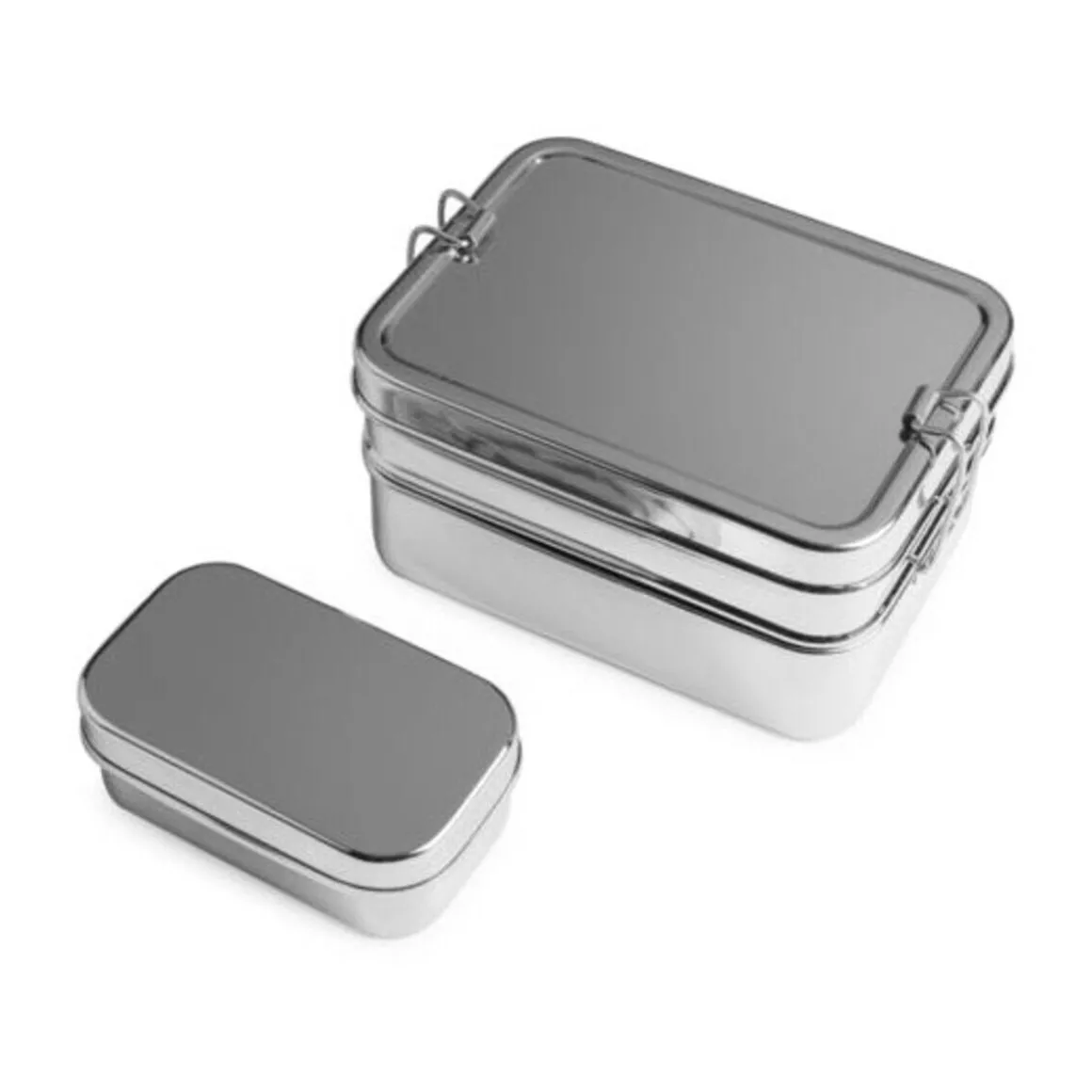 BrotzeitLunchbox-Set 3in1 3-tlg. edelstahl