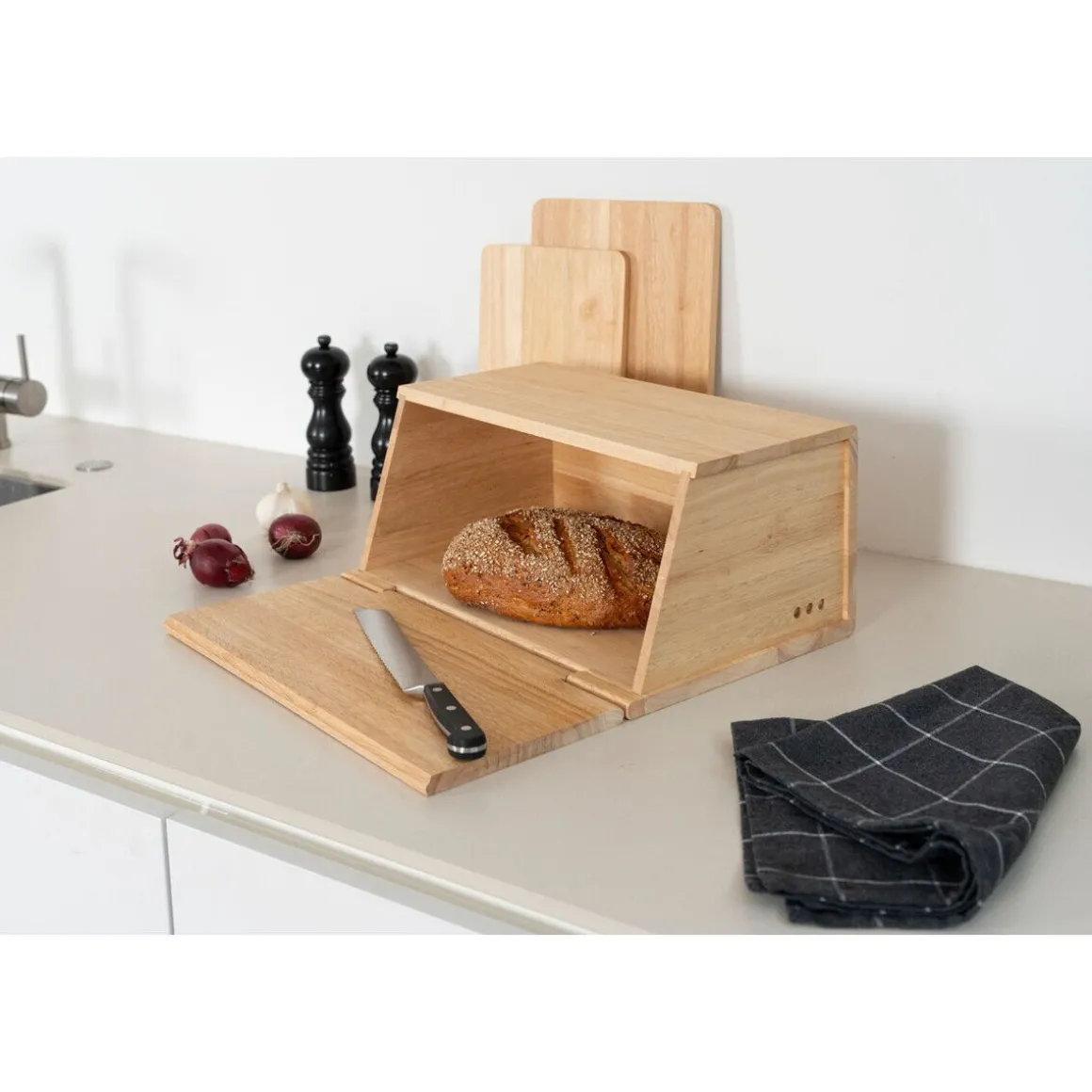 ContinentaBrotkasten Gummibaum 40x26x18,5cm