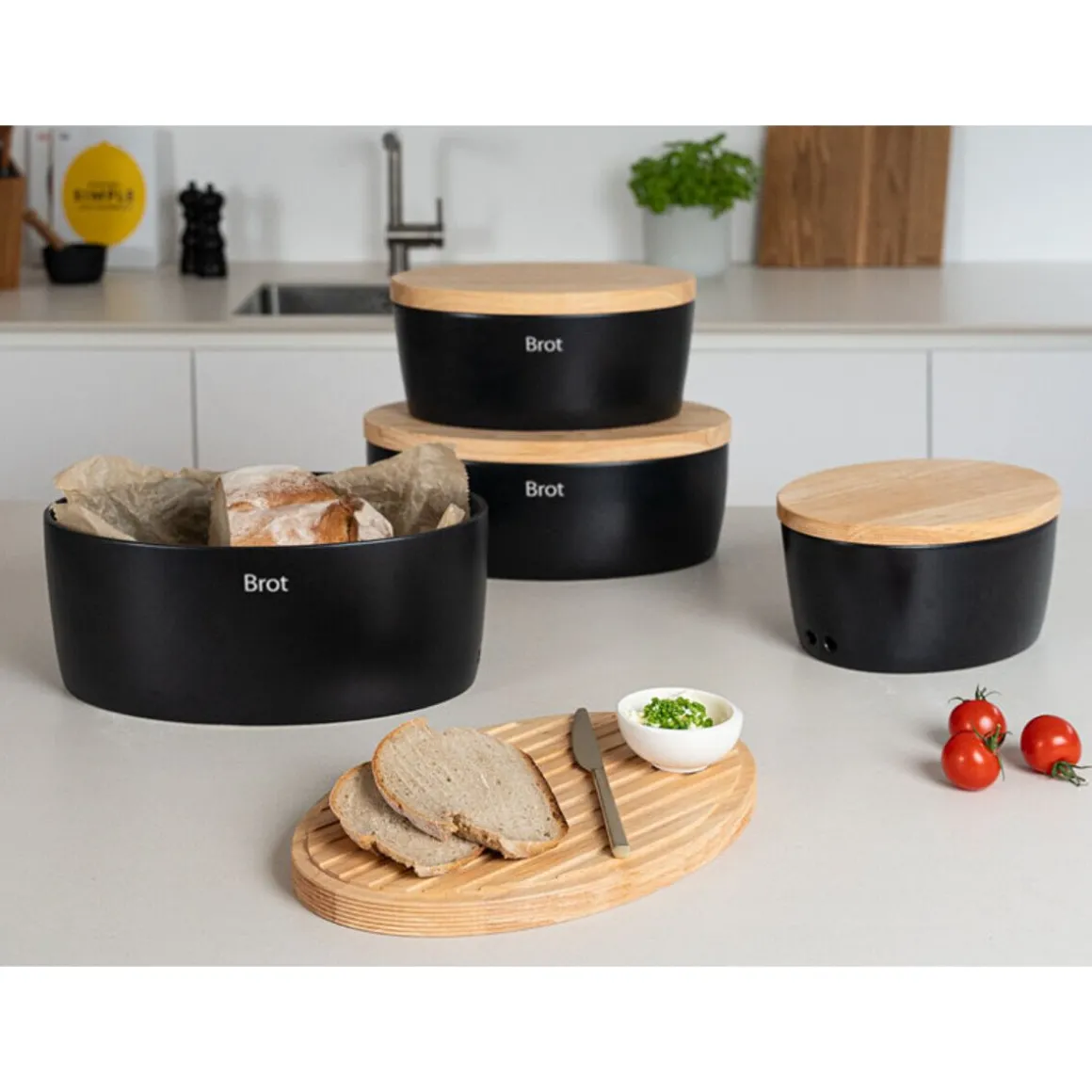 ContinentaBrottopf 36x23x16 cm schwarz