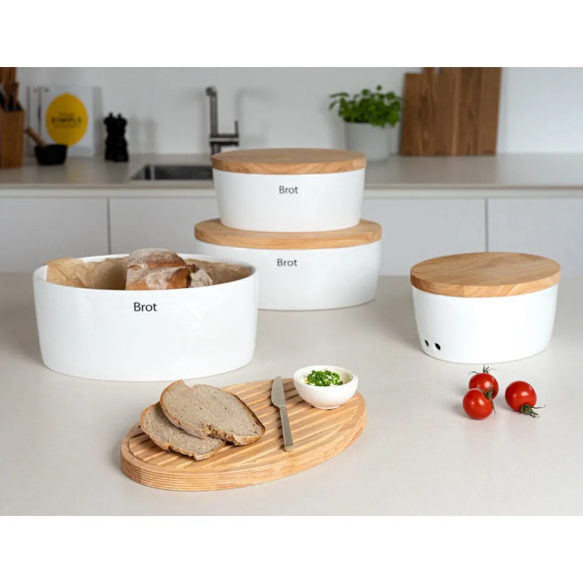 ContinentaBrottopf 36x23x16 cm weiß