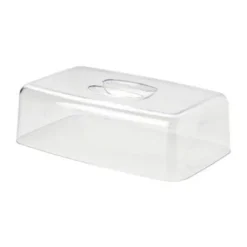 ContinentaKäseglocke 2 tlg. eckig Holz/Acryl 38,5x25,5x11,5cm