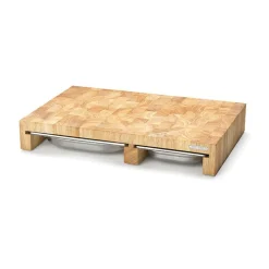 ContinentaMultifunktionsbrett 50x33x8 cm Gummibaum-Stirnholz