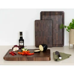 ContinentaTranchierbrett 46x33x4 cm Walnuss Stirnholz