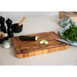 ContinentaTranchierbrett 42x29x3 cm Eiche Stirnholz