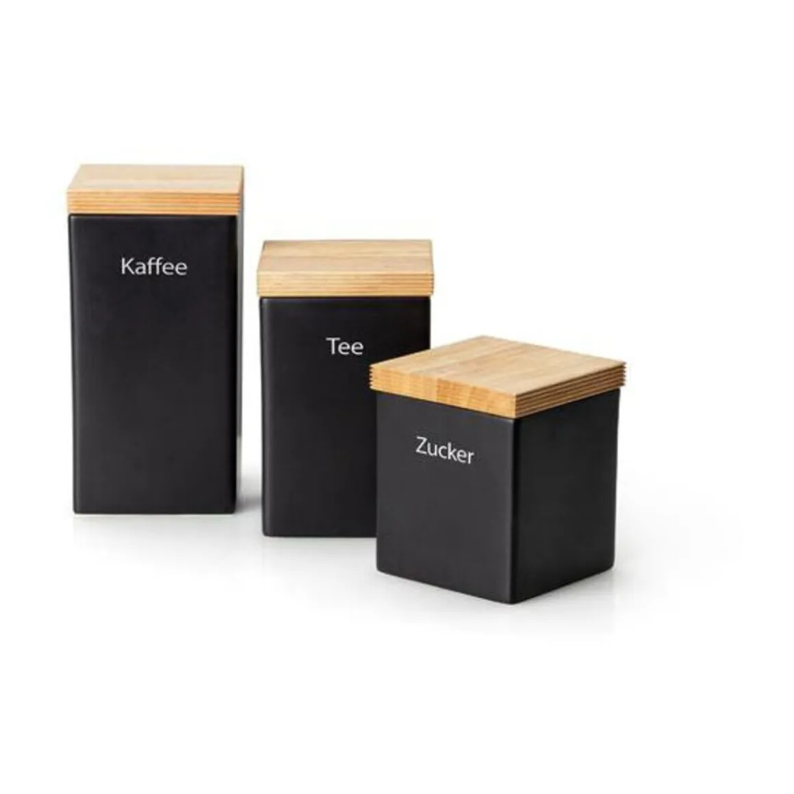 ContinentaVorratsdose 10x10x20,5 cm schwarz