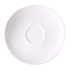 DibbernCafé au Lait Untertasse 16 cm Fine Bone China Classic weiß