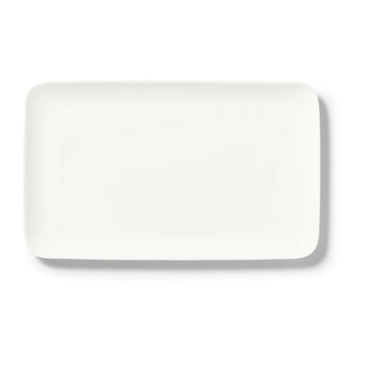 DibbernPlatte eckig 25 cm Fine Bone China Pure weiß