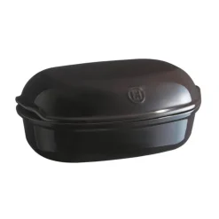 Emile HenryBrotbackform 34x22x15 cm Artisan Kohle