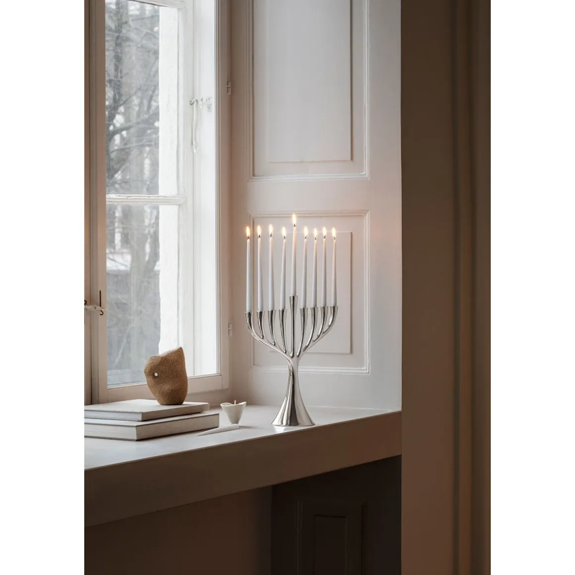 Georg JensenChanukka-Kerzen 18er-Set Cobra weiß