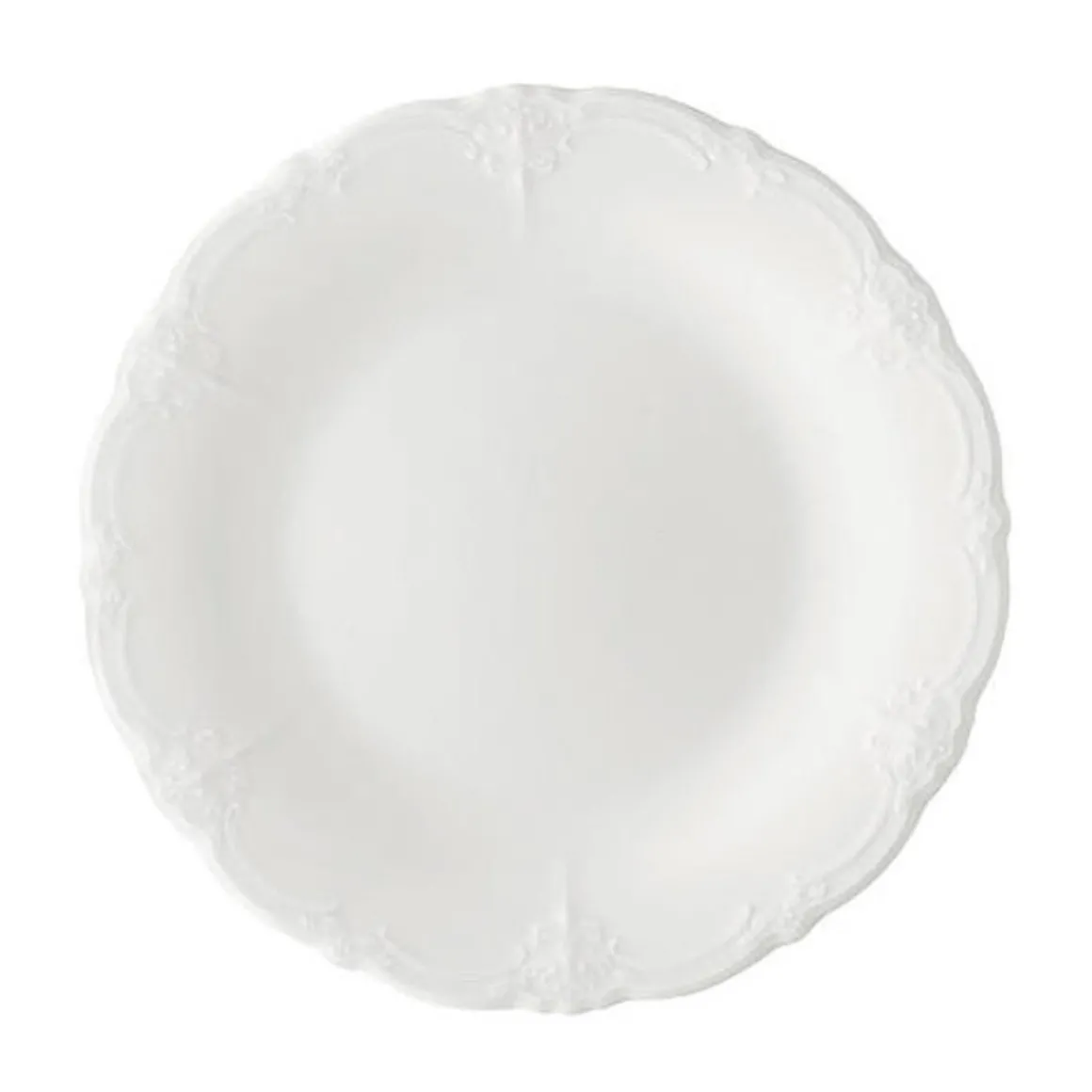 HutschenreutherSpeiseteller 25cm Fahne Baronesse Weiss