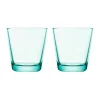 IittalaTrinkglas 2er-Set 0,21 l Kartio Wassergrün