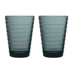 IittalaTrinkglas 2er-Set 0,33 l Aino Aalto Dark Grey
