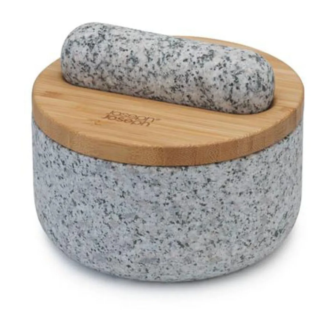 Joseph JosephMörser granit mit Bambusdeckel Dash