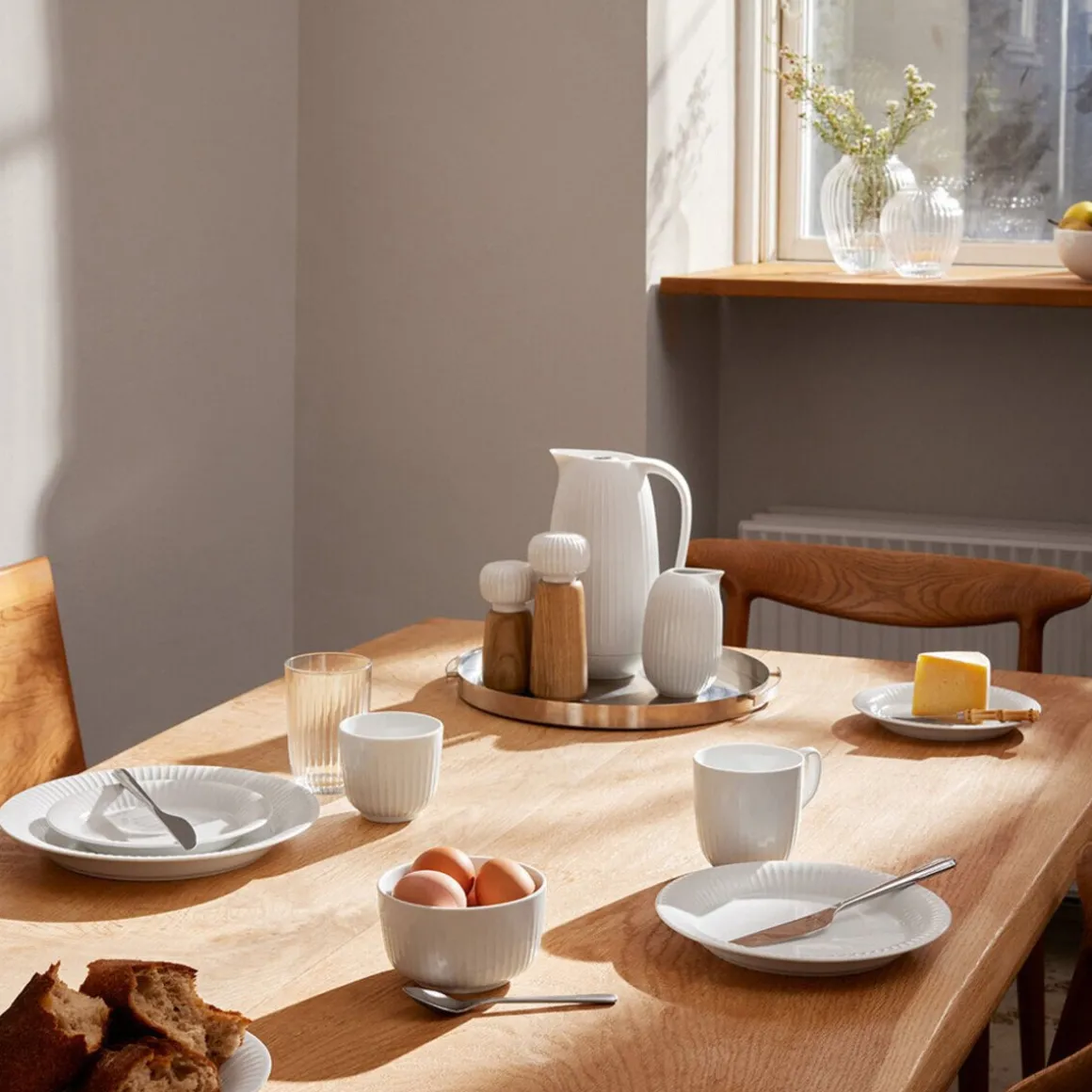 KählerIsolierkanne 1,0 l Hammershoi weiß