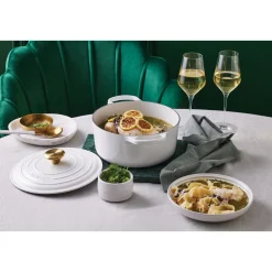 Le CreusetBräter mit Deckel 24 cm Signature White