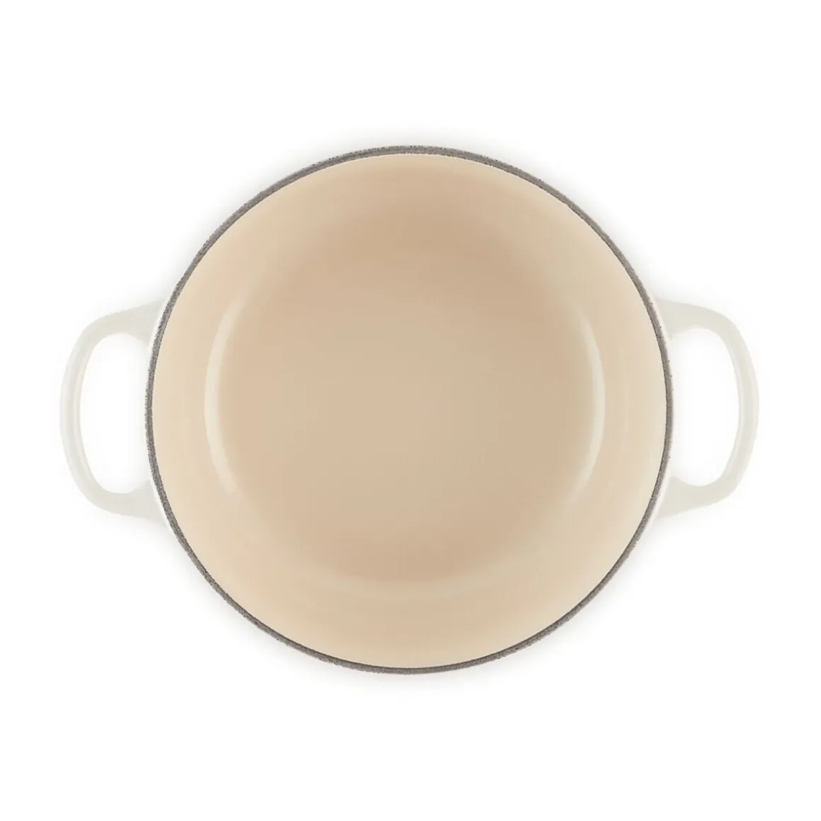 Le CreusetBräter mit Deckel 26 cm Signature Meringue