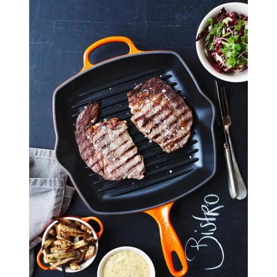 Le CreusetGrillpfanne 26 cm Signature ofenrot