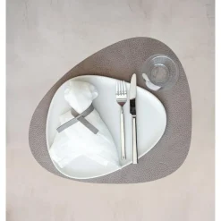LINDDNATischset L 37x44 cm Curve Hippo warm grey