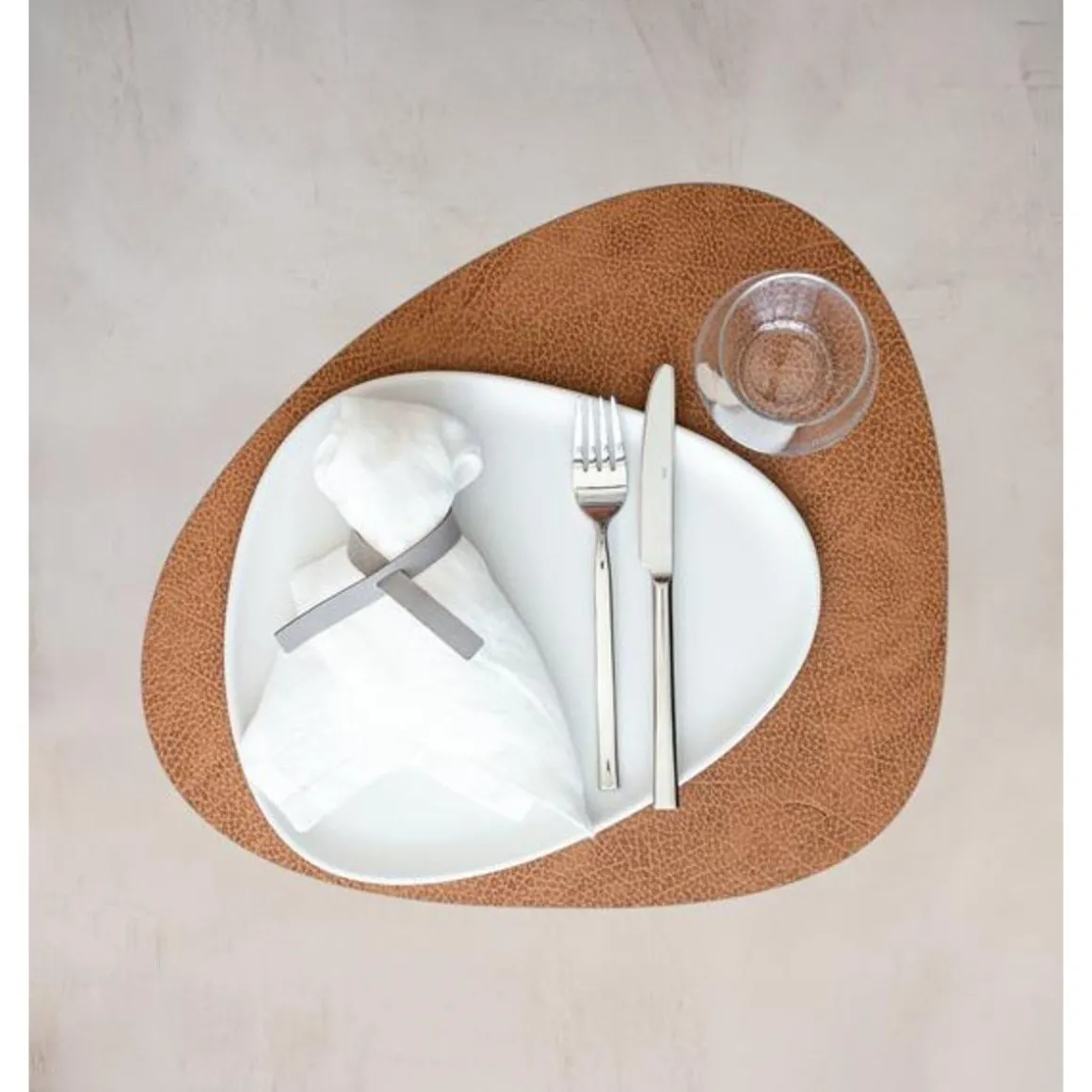 LINDDNATischset L 37x44 cm Curve Hippo nature