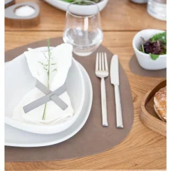 LINDDNATischset L 37x44 cm Curve Nupo brown