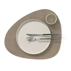 LINDDNATischset L 37x44 cm Curve Nupo nomad grey