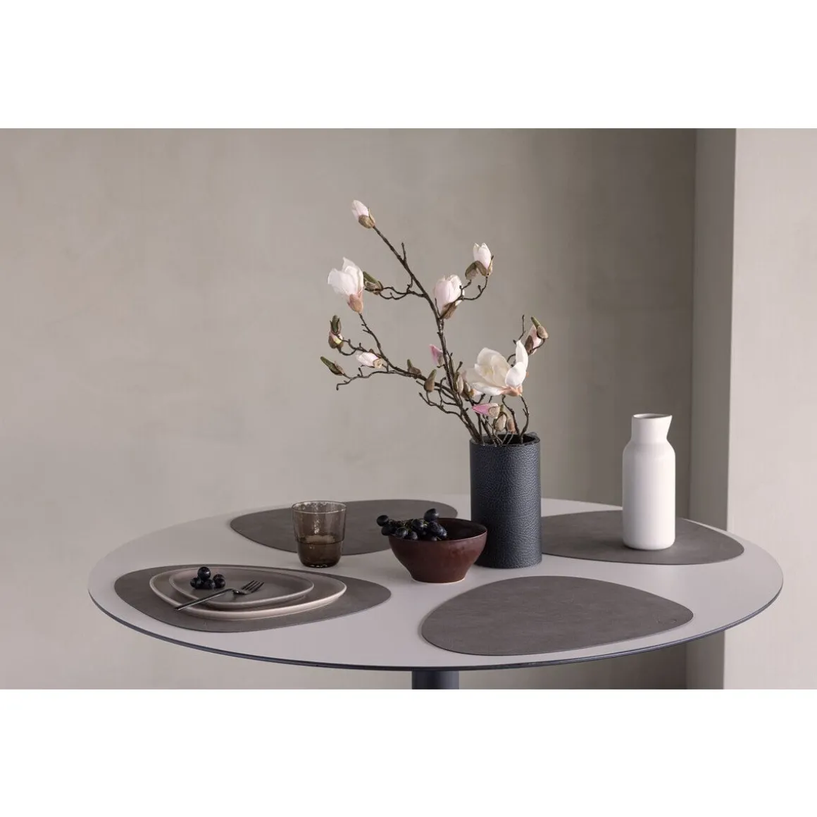 LINDDNATischset L 37x44 cm Curve Nupo nomad grey