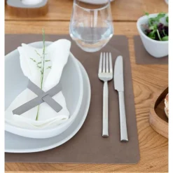 LINDDNATischset L 35x45 cm Square Nupo brown